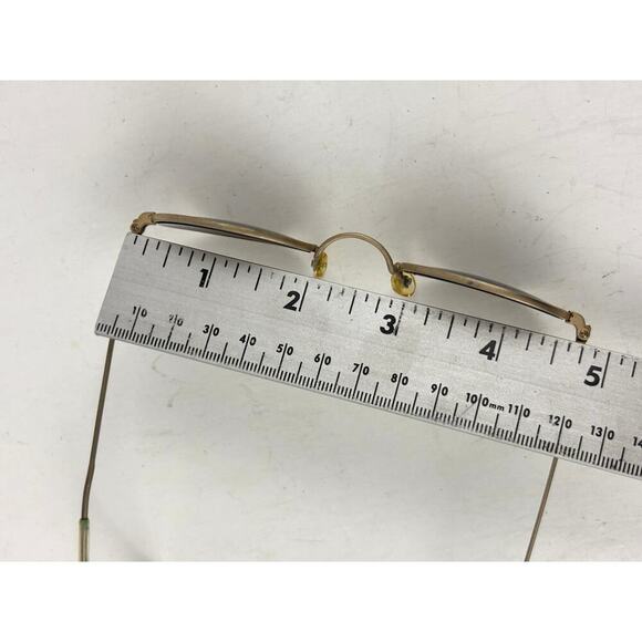 Vintage 1990s Round Children Sunglasses Gold - Picture 5 of 15